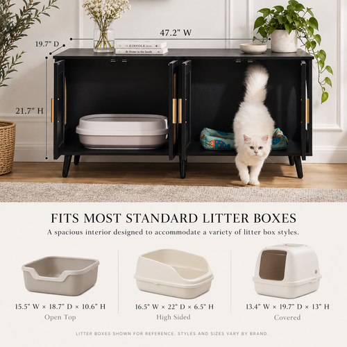 The Double Litter Cabinet | Rattan Licorice