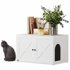 31.5" Wide Farmhouse Litter Box Cabinet
